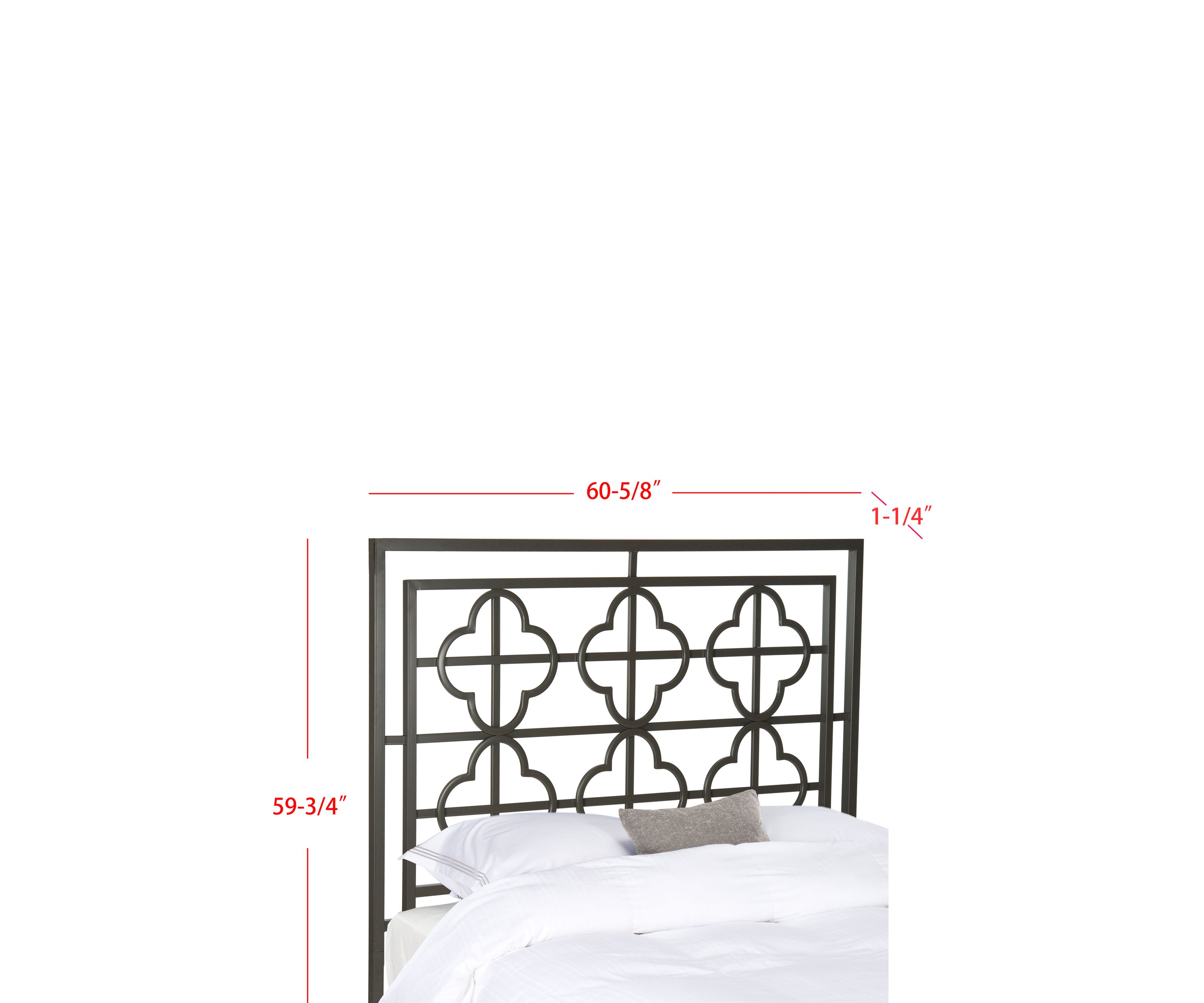 Lucinda Gunmetal Headboard