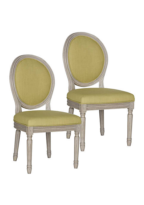 Safavieh Set of 2 Holloway Oval Side Chairs