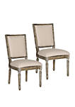 Set of 2 Buchanan Rectangular Side Chairs
