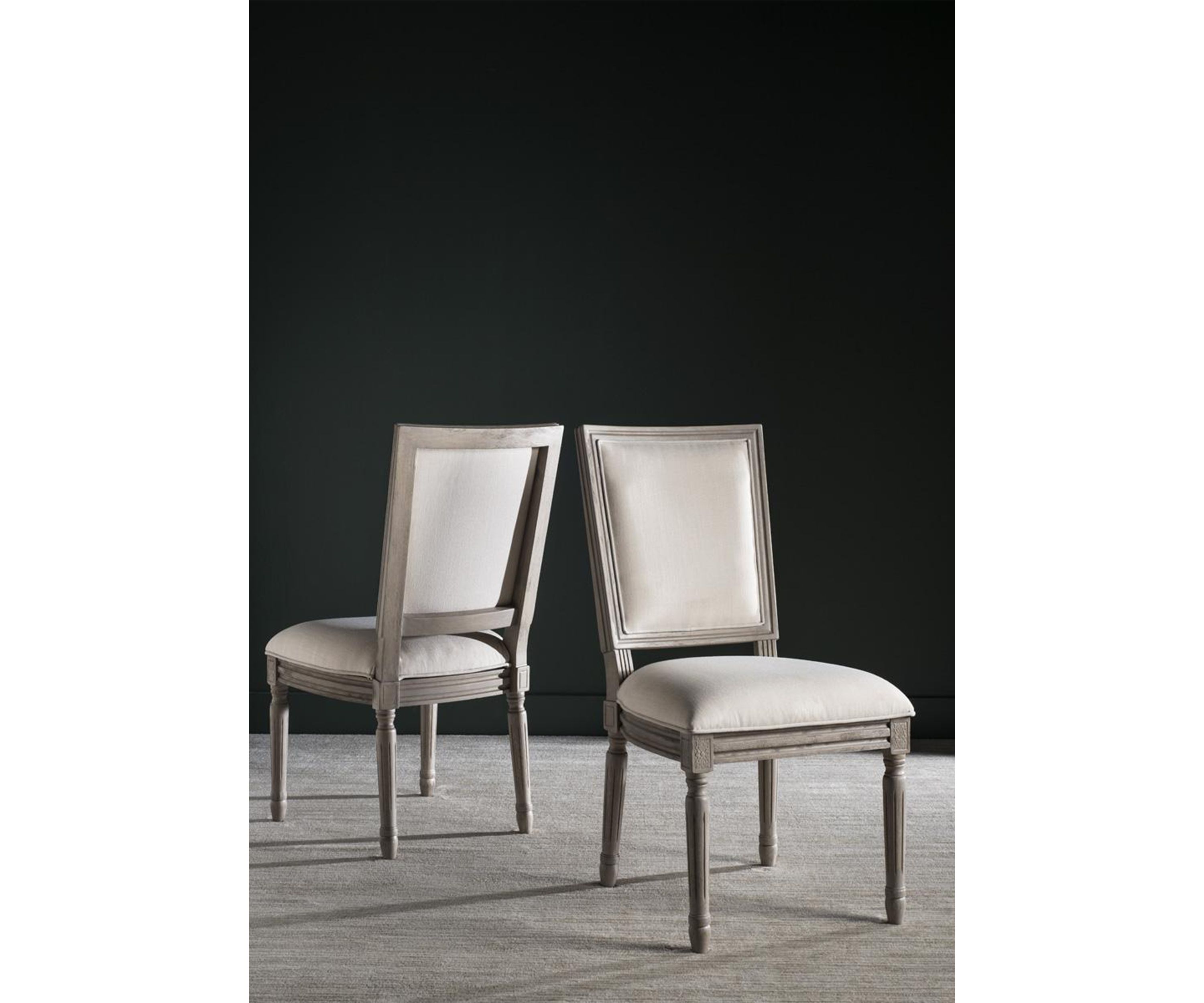 Set of 2 Buchanan Rectangular Side Chairs