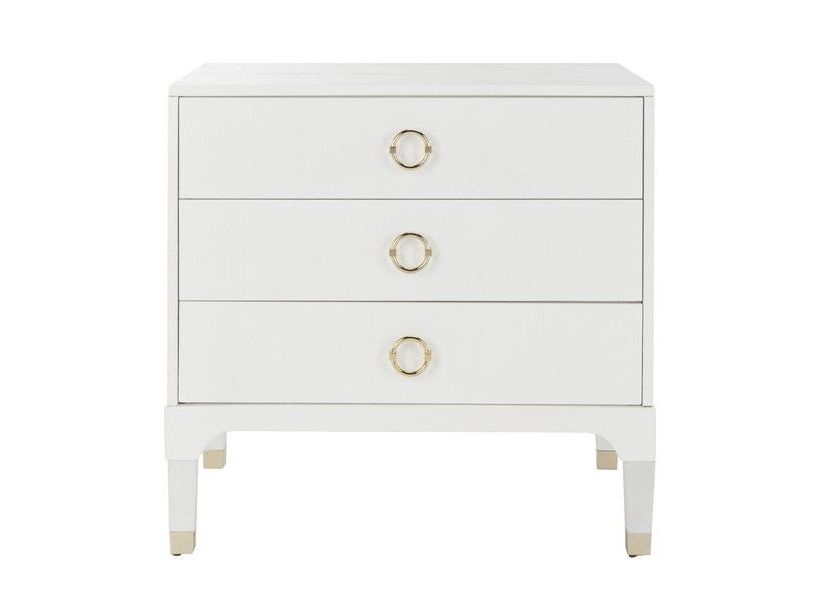 Lorna 3 Drawer Contemporary Night Stand