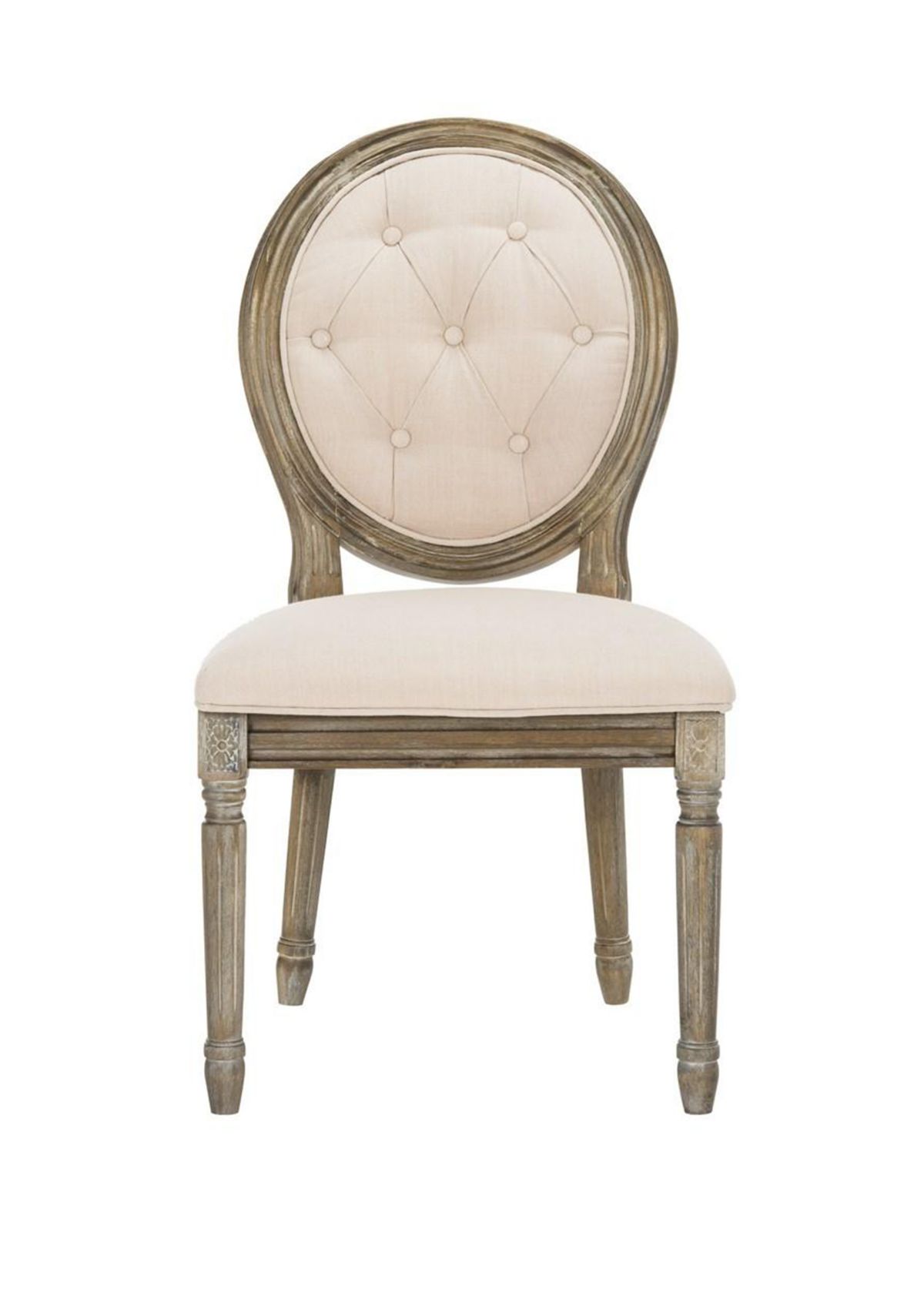 Set of 2 Holloway Tufted Oval Side Chairs