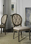 Set of 2 Holloway Tufted Oval Side Chairs