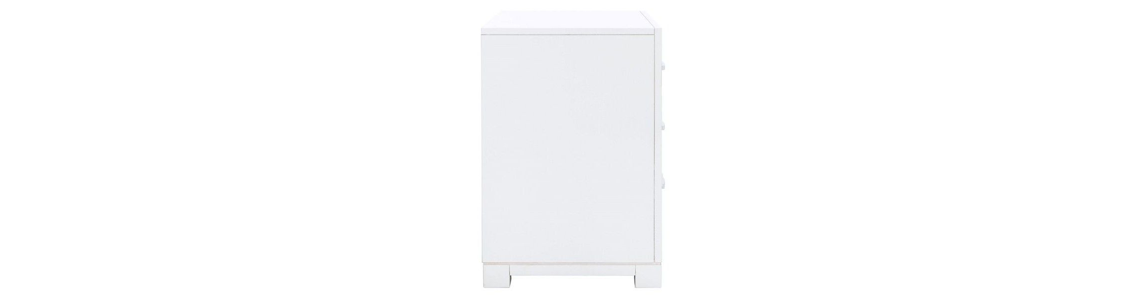 Raina Three Drawer Greek Key Night Stand
