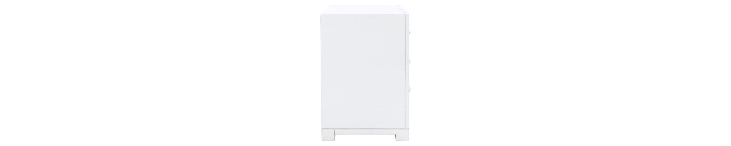 Raina Three Drawer Greek Key Night Stand