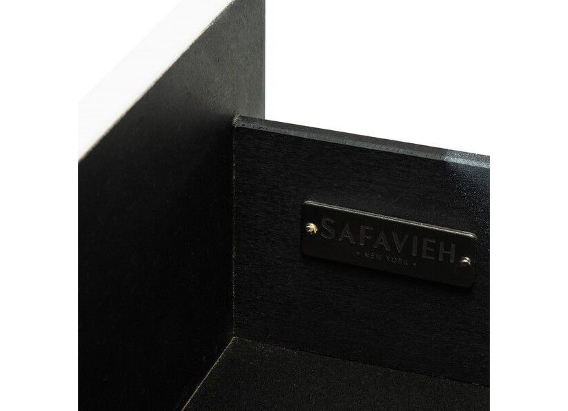 Raina Three Drawer Greek Key Night Stand
