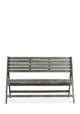Safavieh Luca Folding Bench, Grey