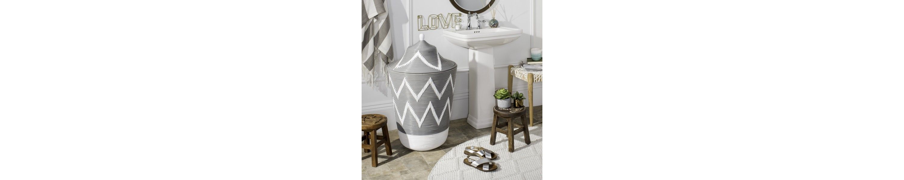 Reina Rattan Jar Basket