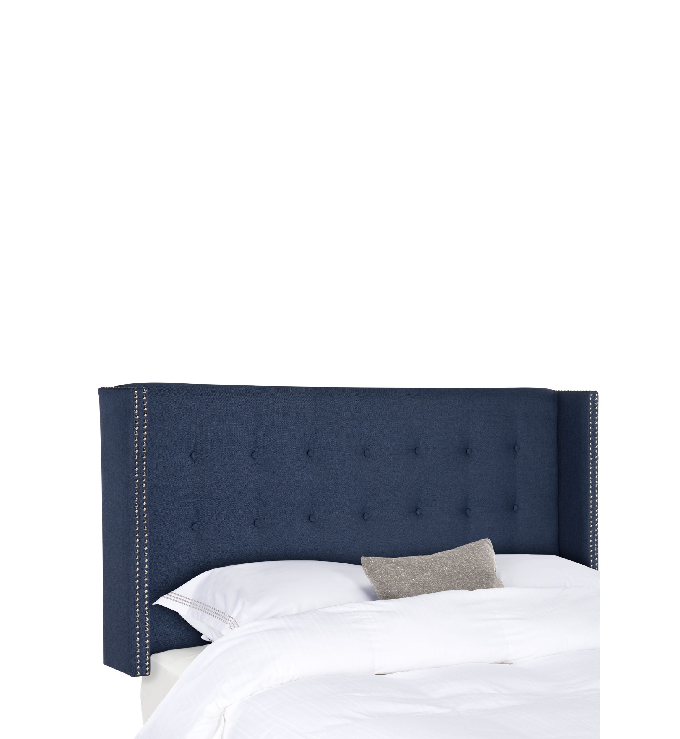 	  Keegan Linen Tufted Winged Headboard  