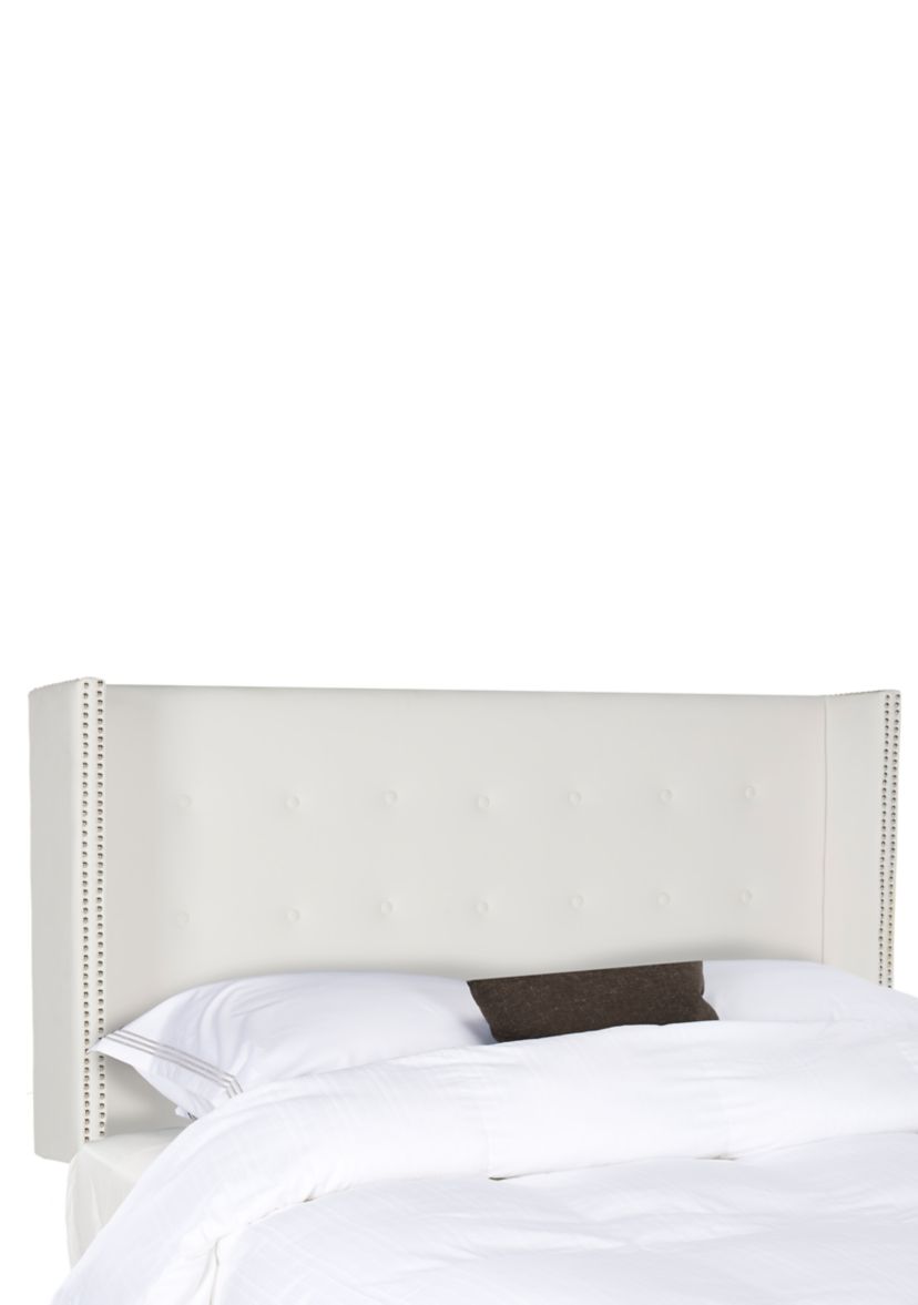  Keegan Velvet Tufted Winged Headboard  