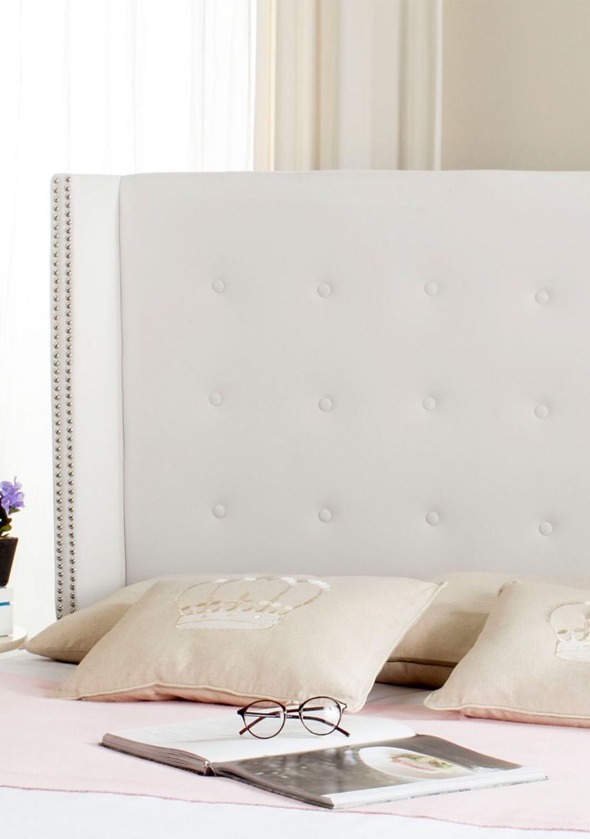  Keegan Velvet Tufted Winged Headboard  