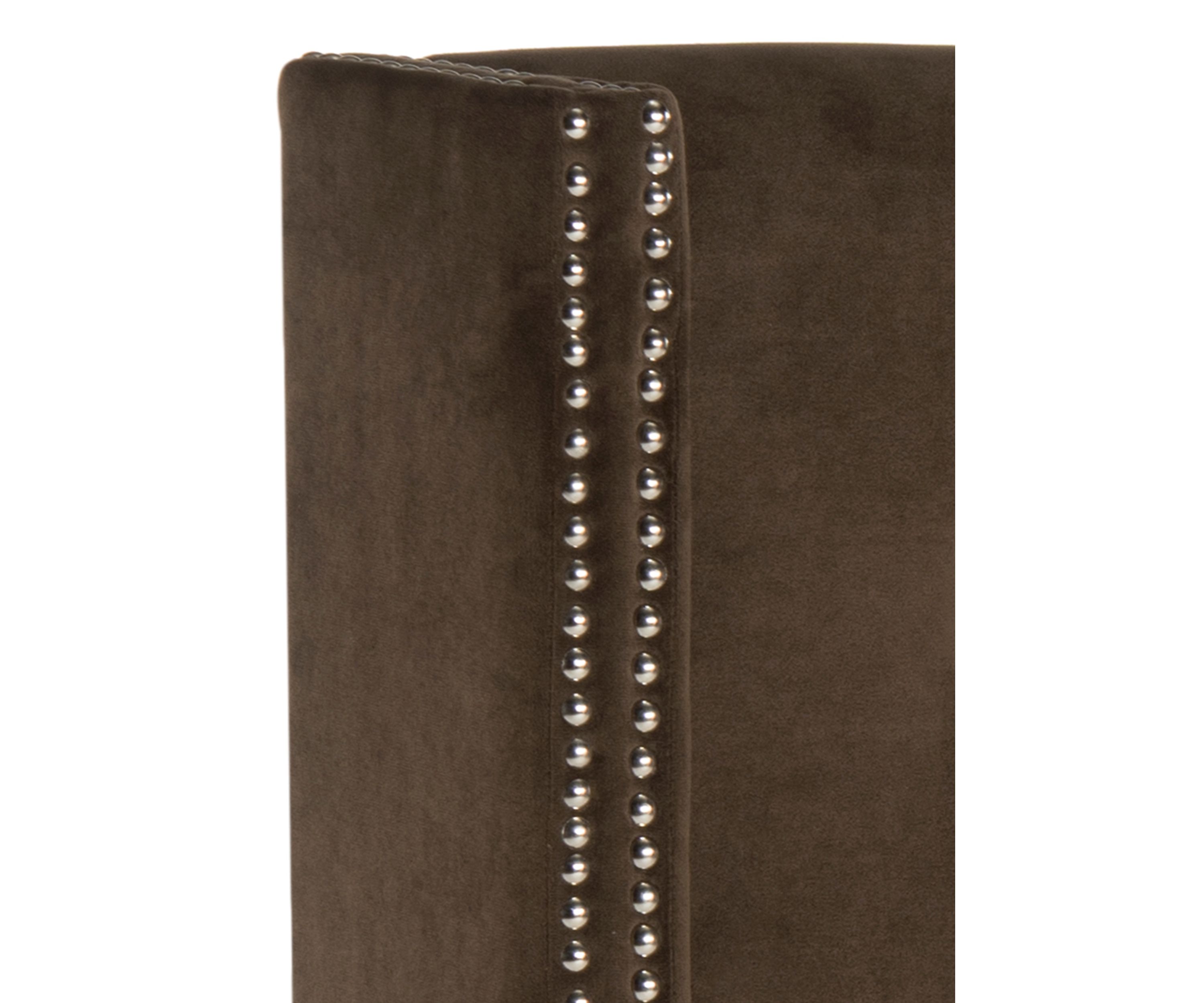 	  Keegan Velvet Tufted Winged Headboard  