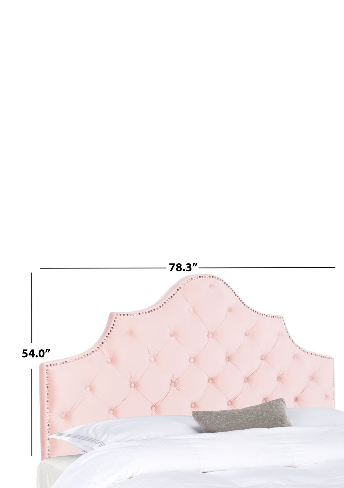 	  Arebelle Velvet Tufted Headboard  