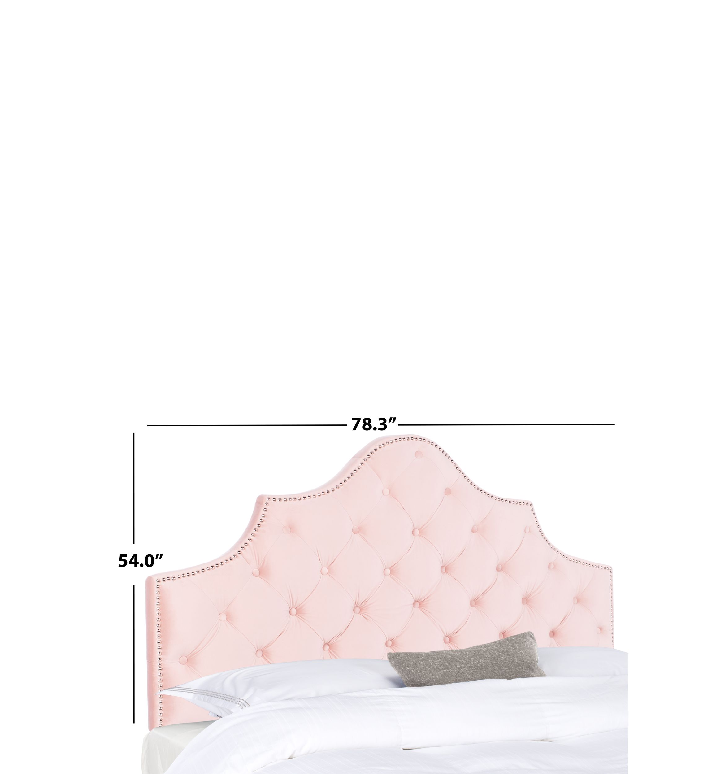 	  Arebelle Velvet Tufted Headboard  