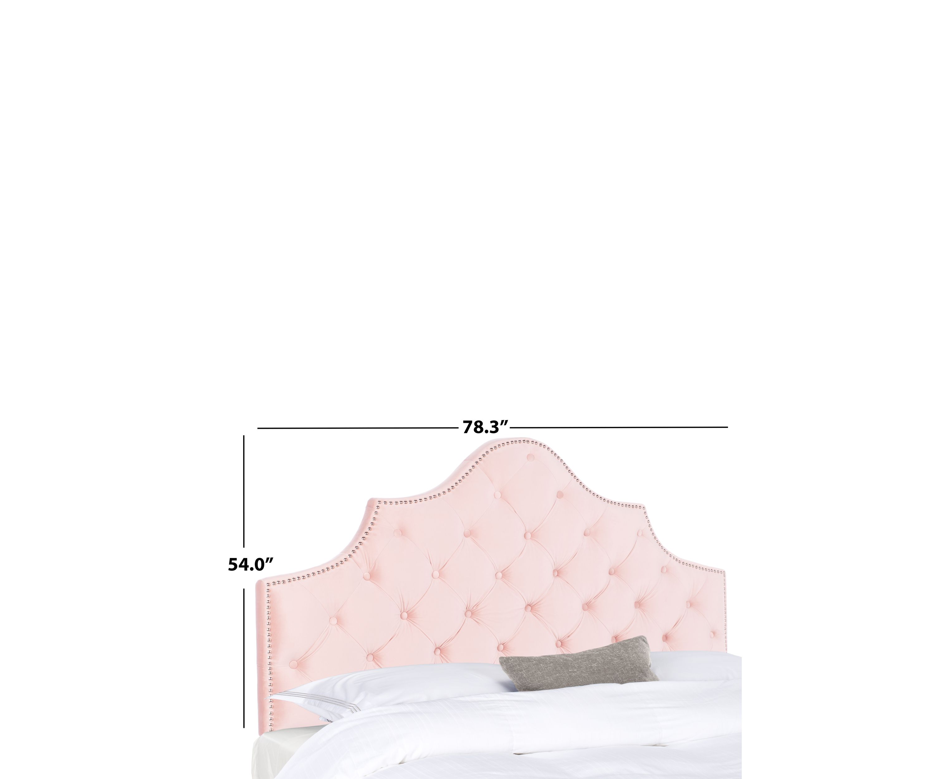 	  Arebelle Velvet Tufted Headboard  