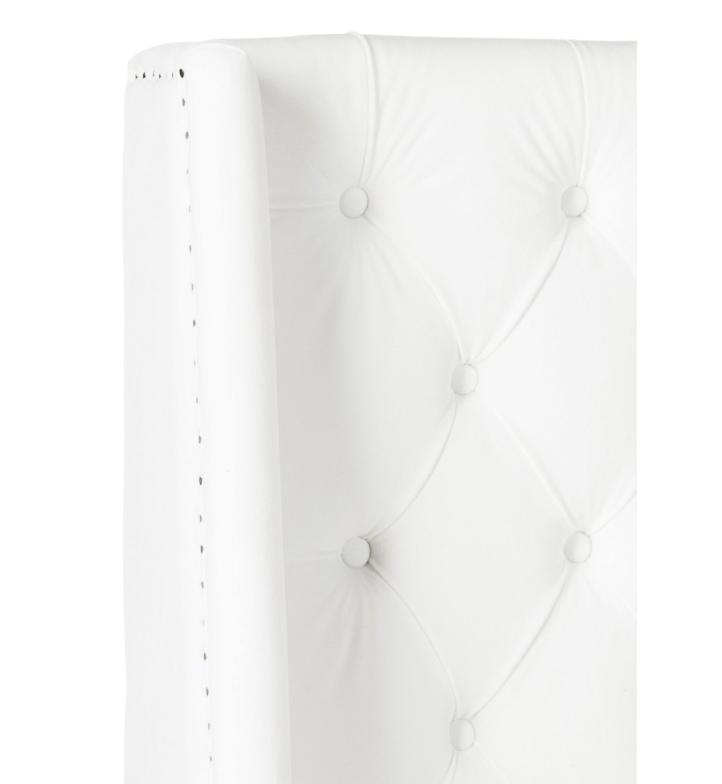 	  London Velvet Tufted Winged Headboard  