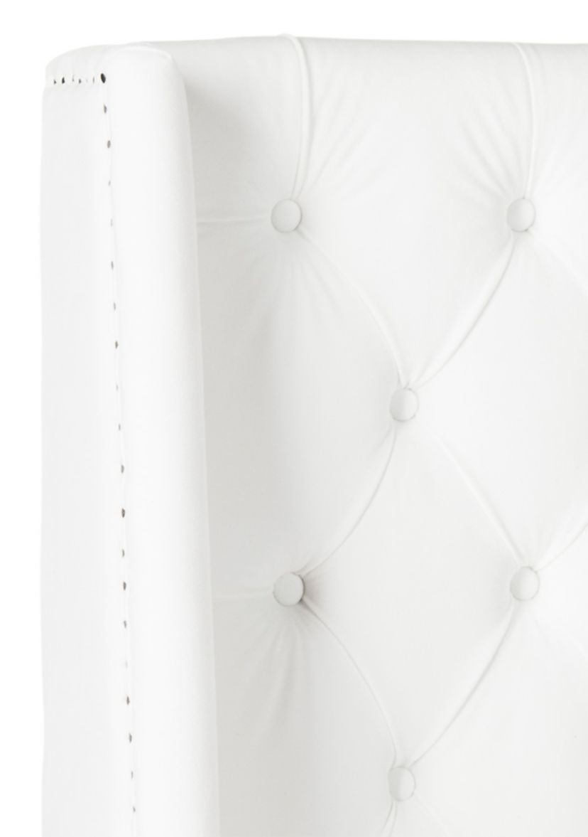	  London Velvet Tufted Winged Headboard  