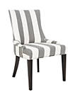 Becca Chair Gray and Bone Stripe