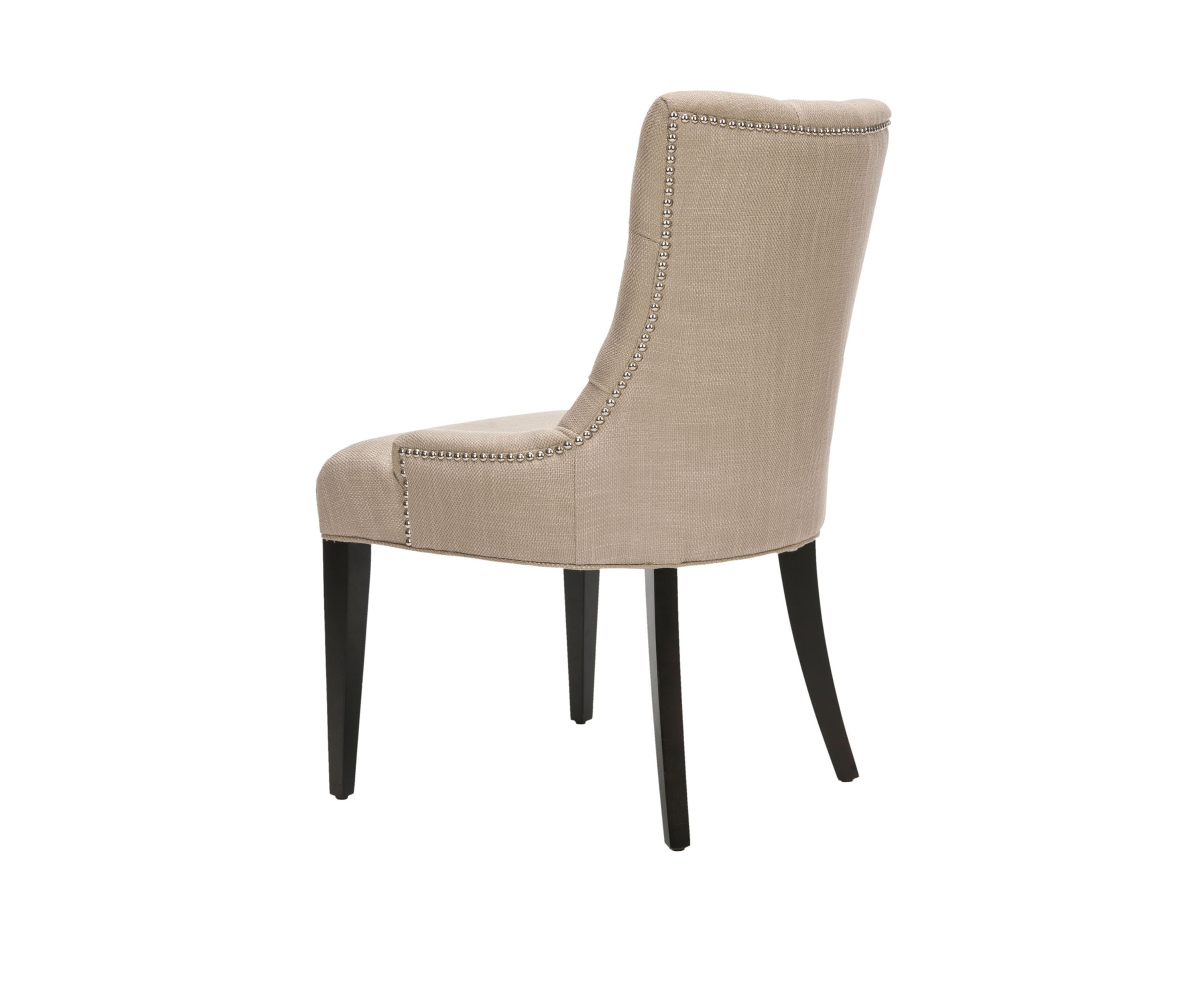 Amanda Antique Gold Linen Chair