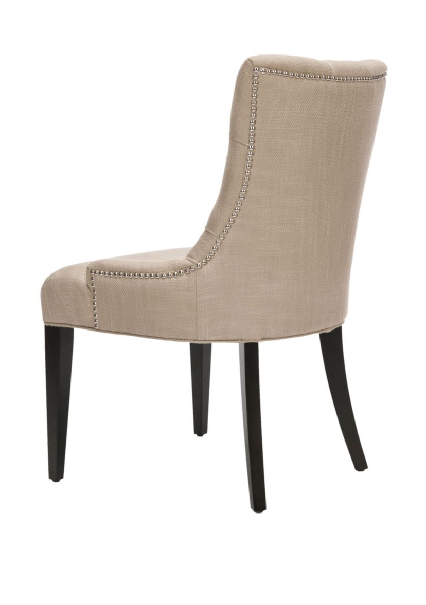Amanda Antique Gold Linen Chair