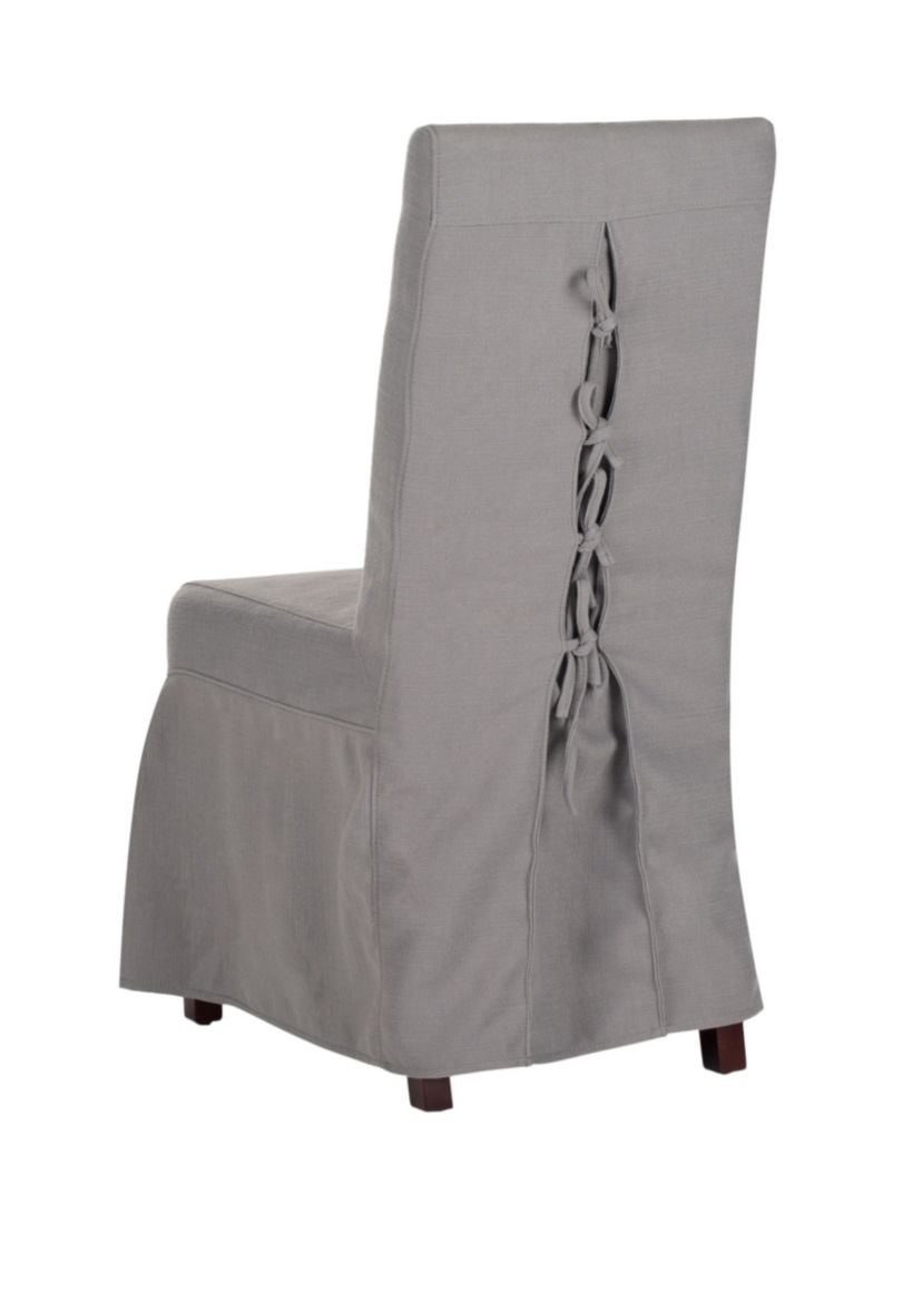 Set of 2 Adrianna Slip Cover Chairs