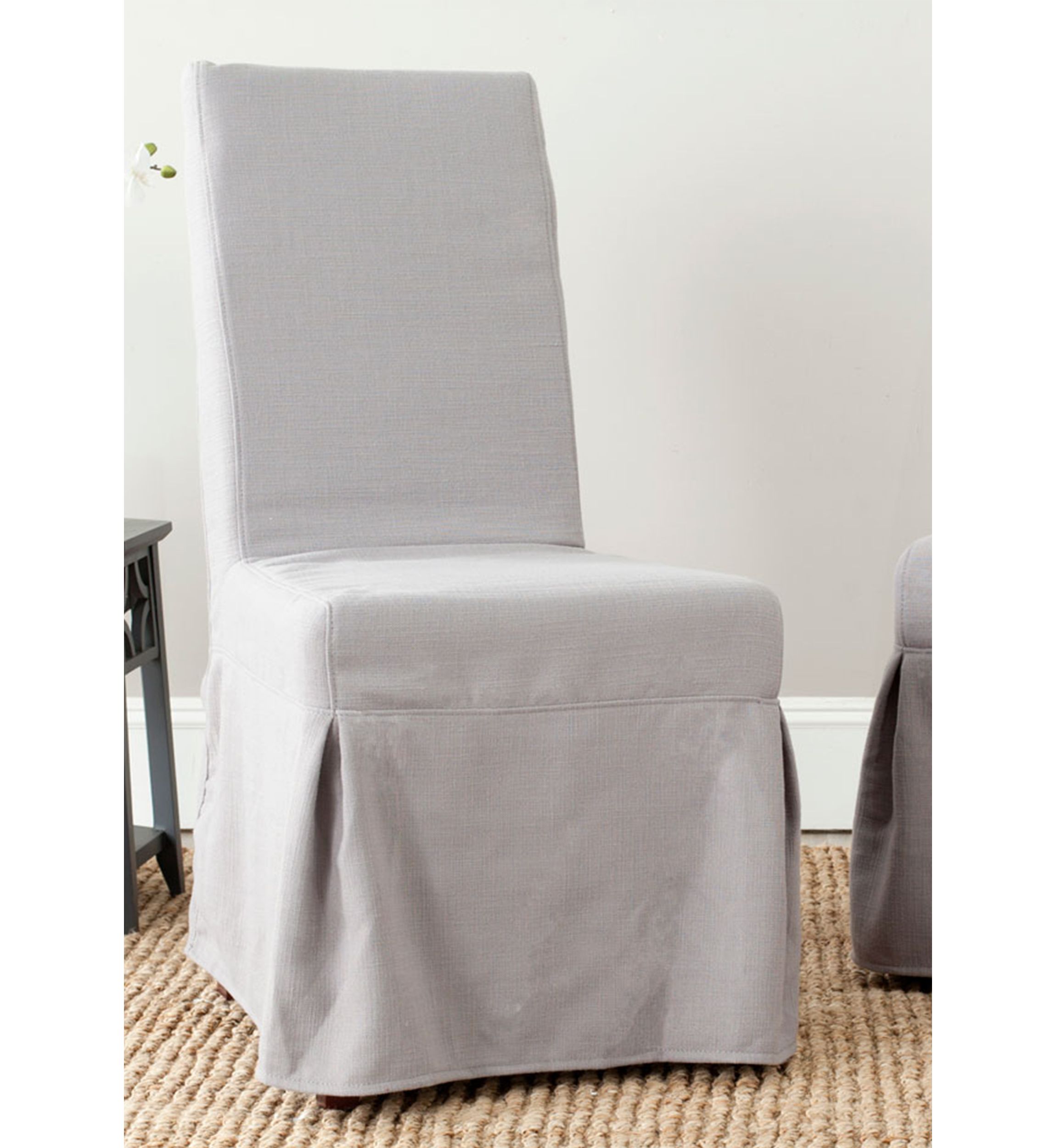 Set of 2 Adrianna Slip Cover Chairs