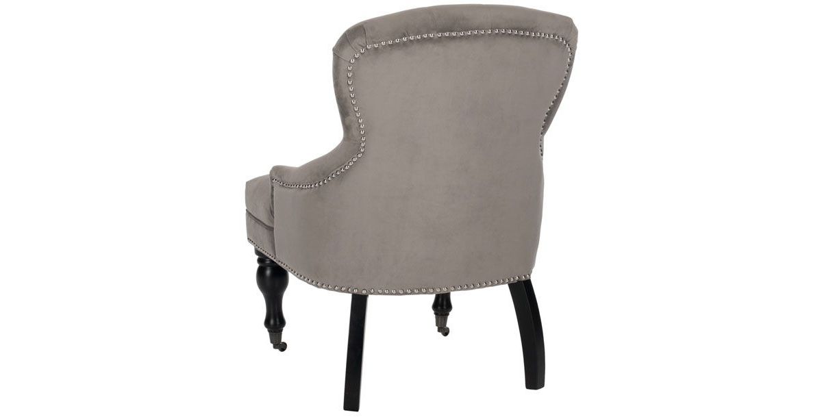 Falcon Tufted Arm Chair W/ Silver Nail Heads