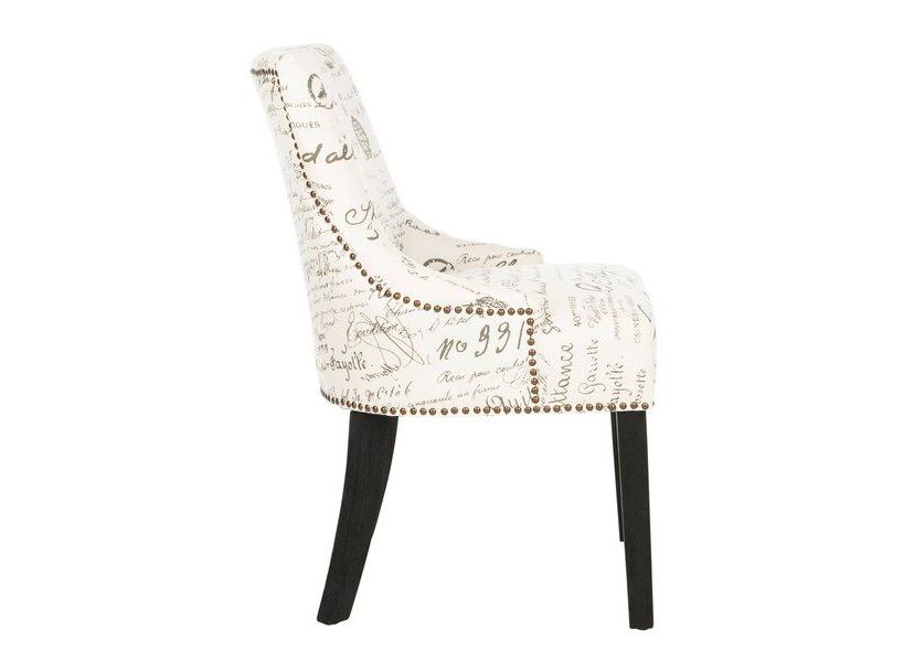 Lotus 19H Kd Side Chair (Set Of 2)  Brass Nail Heads