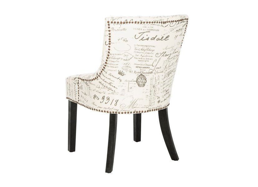 Lotus 19H Kd Side Chair (Set Of 2)  Brass Nail Heads