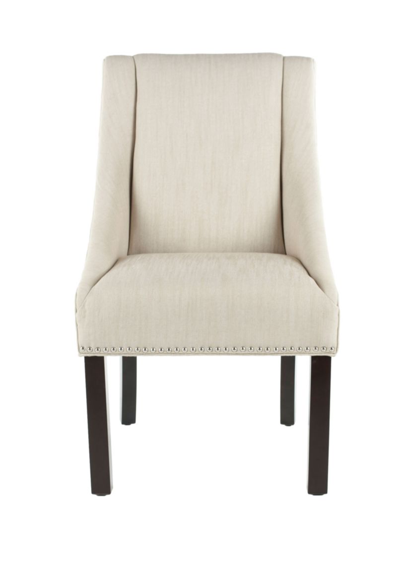 Set of 2 Morris Arm Chairs with Stainless Steel Nail Head Trim