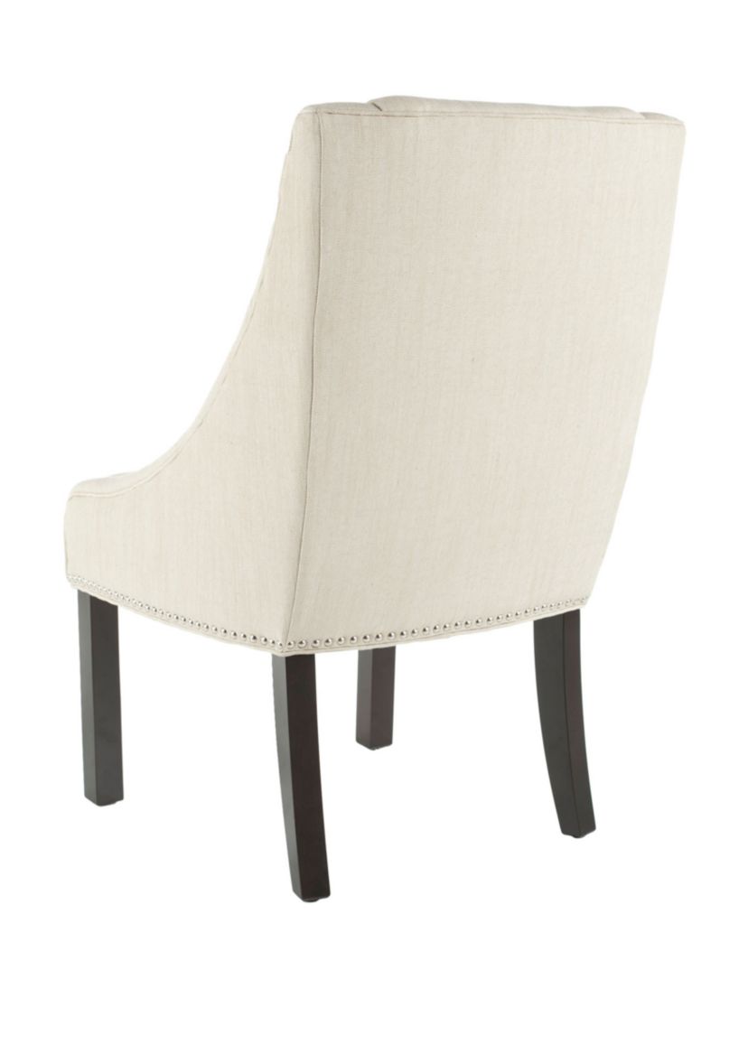 Set of 2 Morris Arm Chairs with Stainless Steel Nail Head Trim