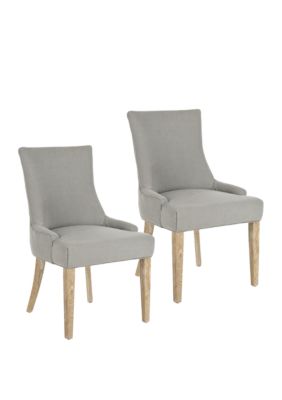 Safavieh Set of 2 Lester Dining Chairs, Grey -  0683726136972