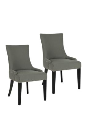 Safavieh Set of 2 Lester Dining Chairs, Gray -  0683726137030