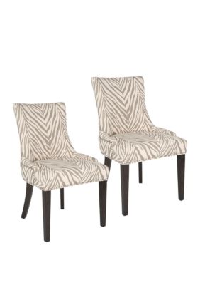 Safavieh Set of 2 Lester Dining Chairs, Grey -  0683726690979