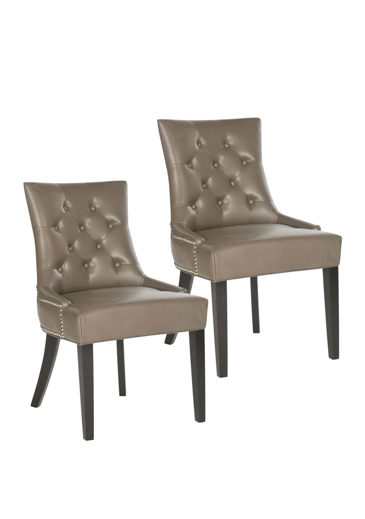 Set of 2 Harlow Ring Chair Clay-Toned Bicast Leather