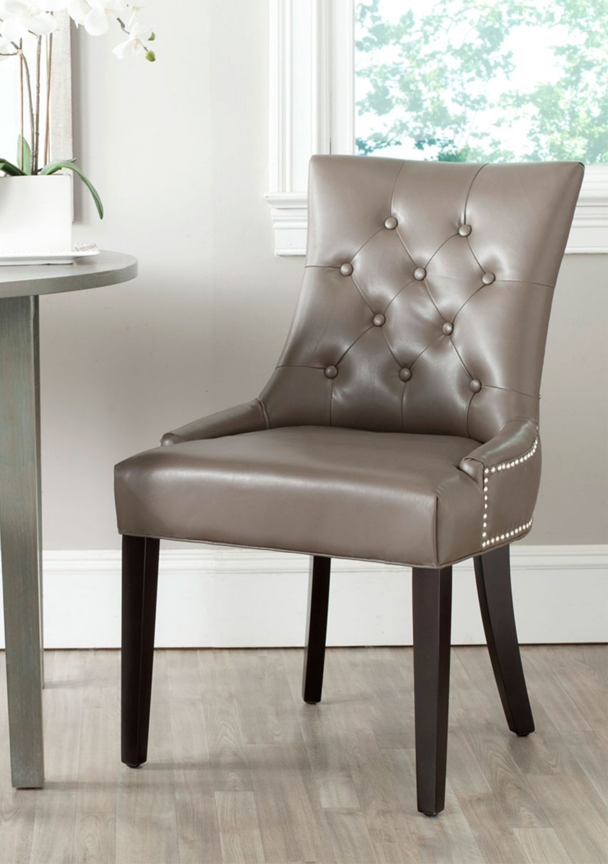 Set of 2 Harlow Ring Chair Clay-Toned Bicast Leather
