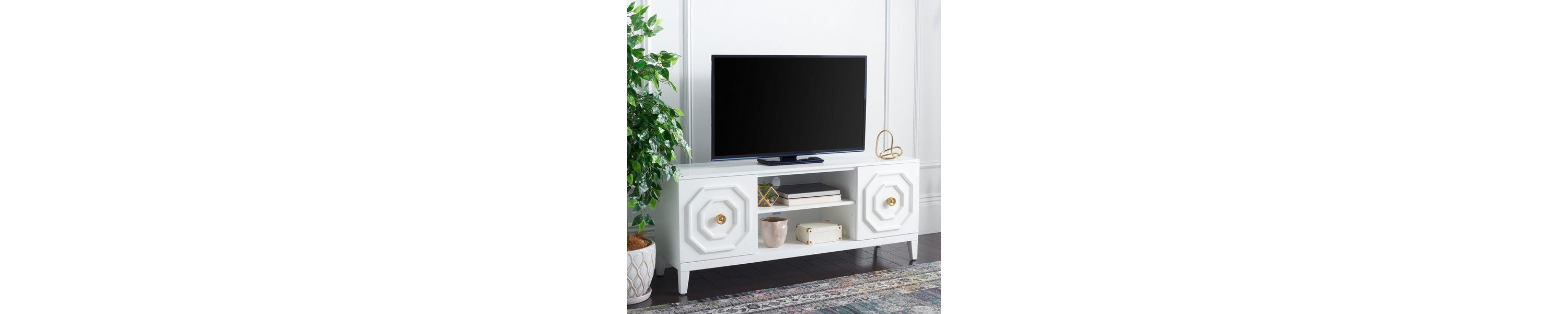 Riya 2 Door 1 Shelf Media Stand