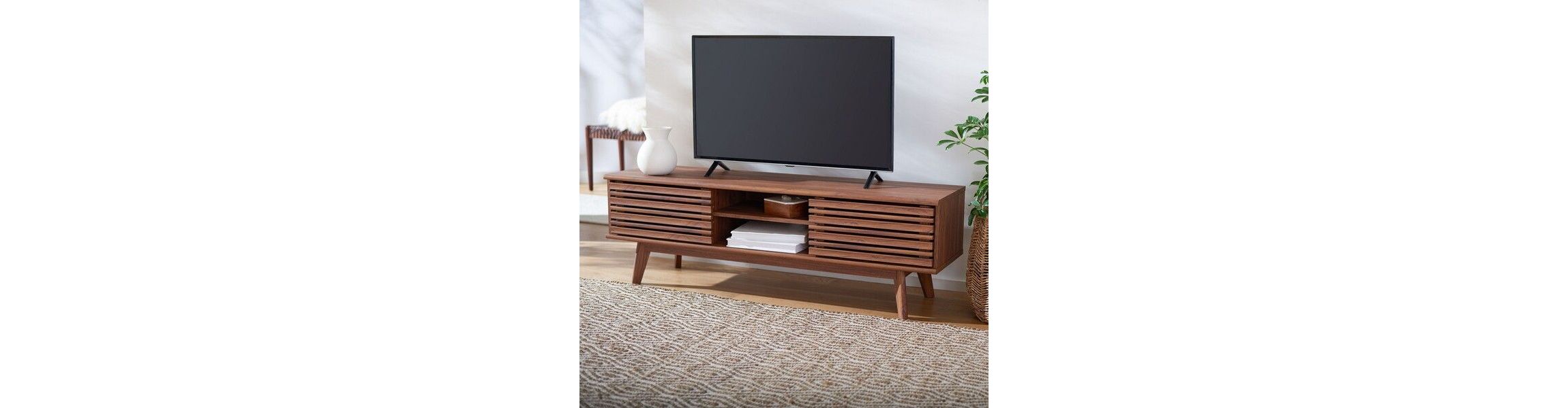 Esma 2 Shelf Media Stand