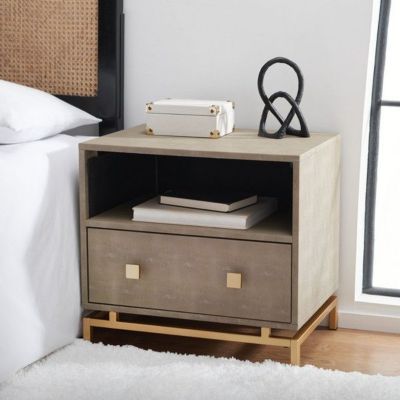 Safavieh Meilana 1 Shelf 1 Drawer Nightstand