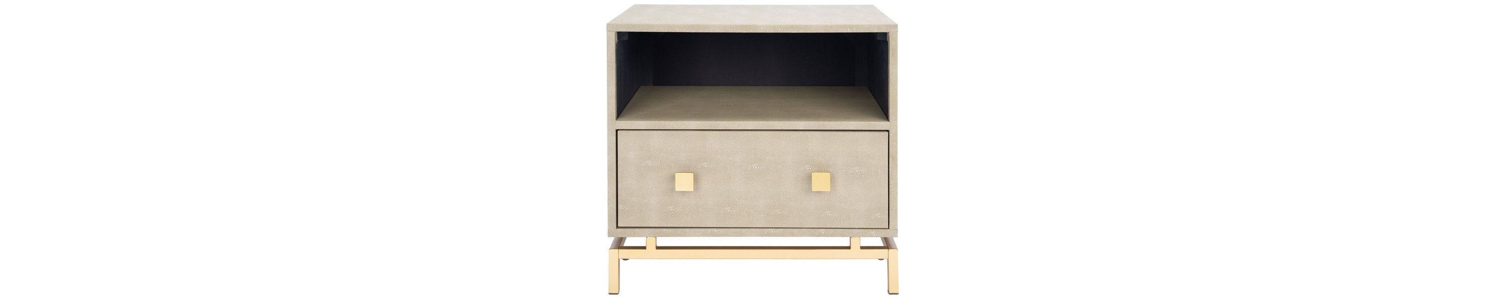 Meilana 1 Shelf 1 Drawer Nightstand