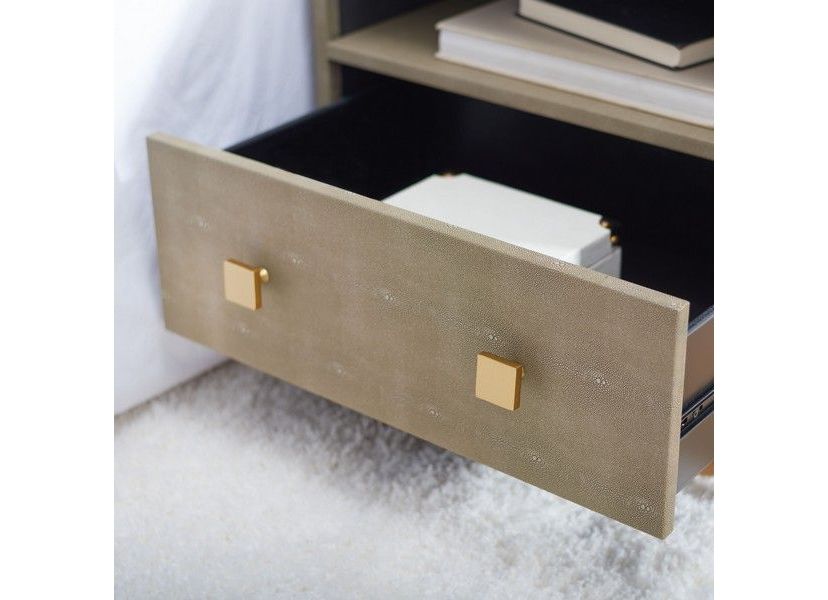 Meilana 1 Shelf 1 Drawer Nightstand