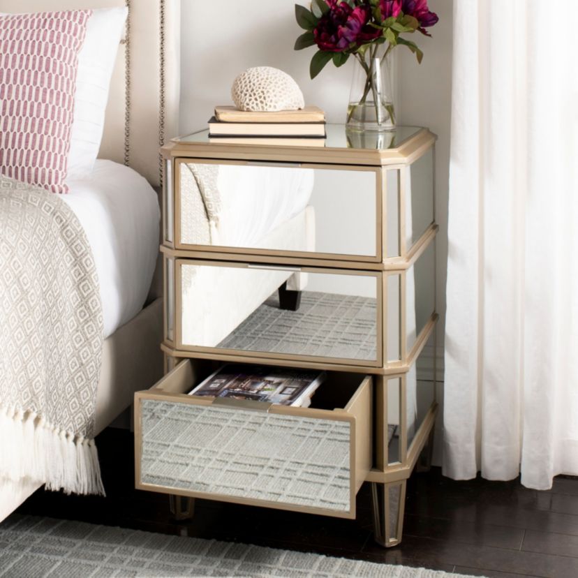 Giana Mirrored Nightstand