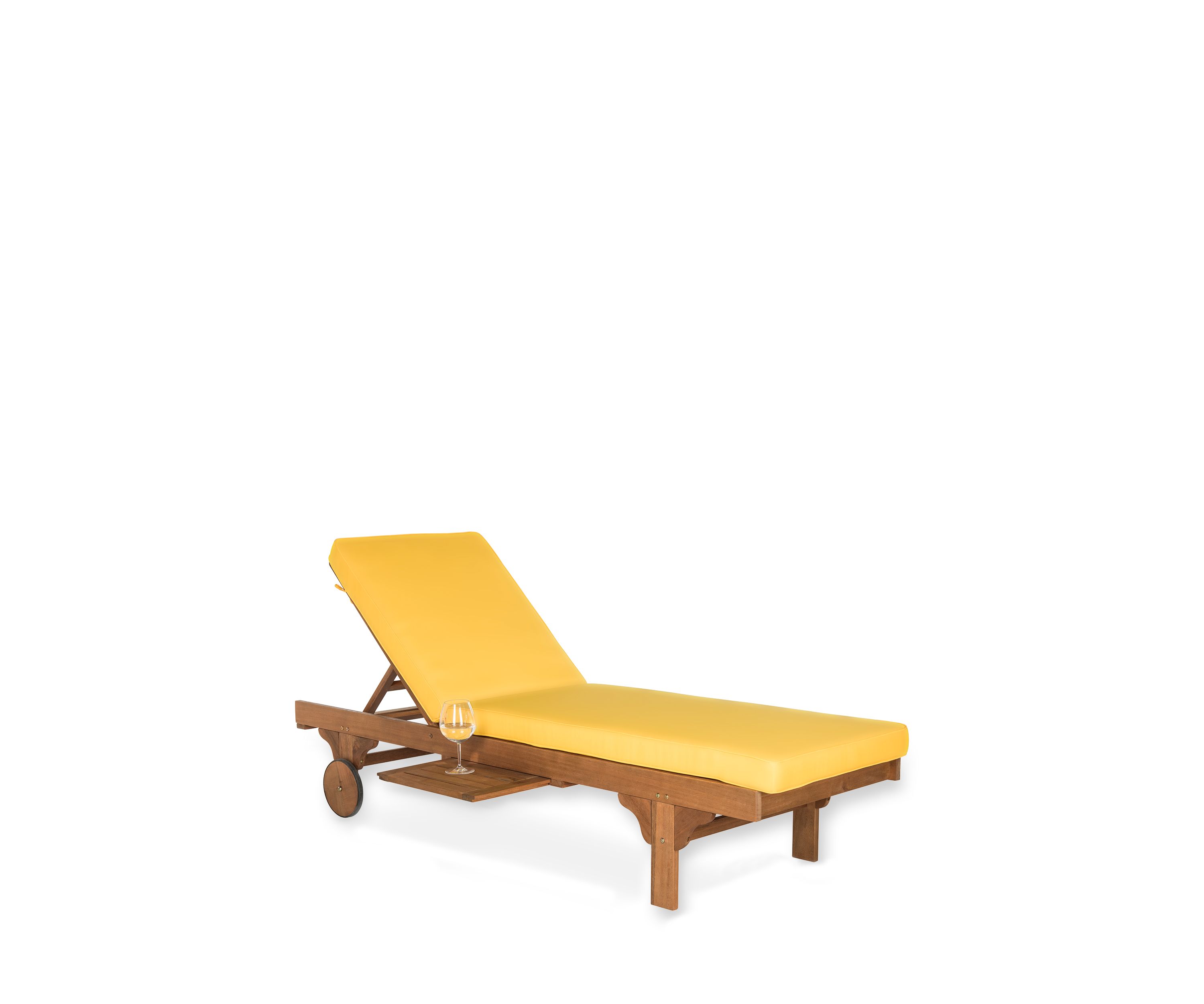 Newport Chaise Lounge Chair With Side Table