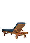 Newport Chaise Lounge Chair With Side Table