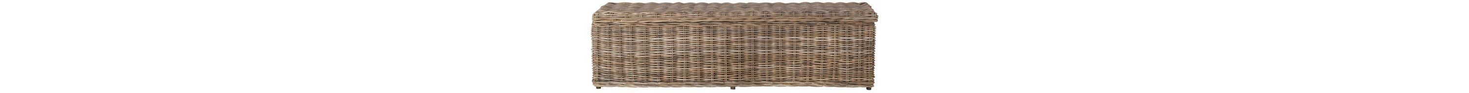 Caius Wicker Bench With Storage