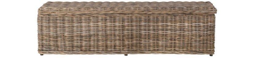 Caius Wicker Bench With Storage