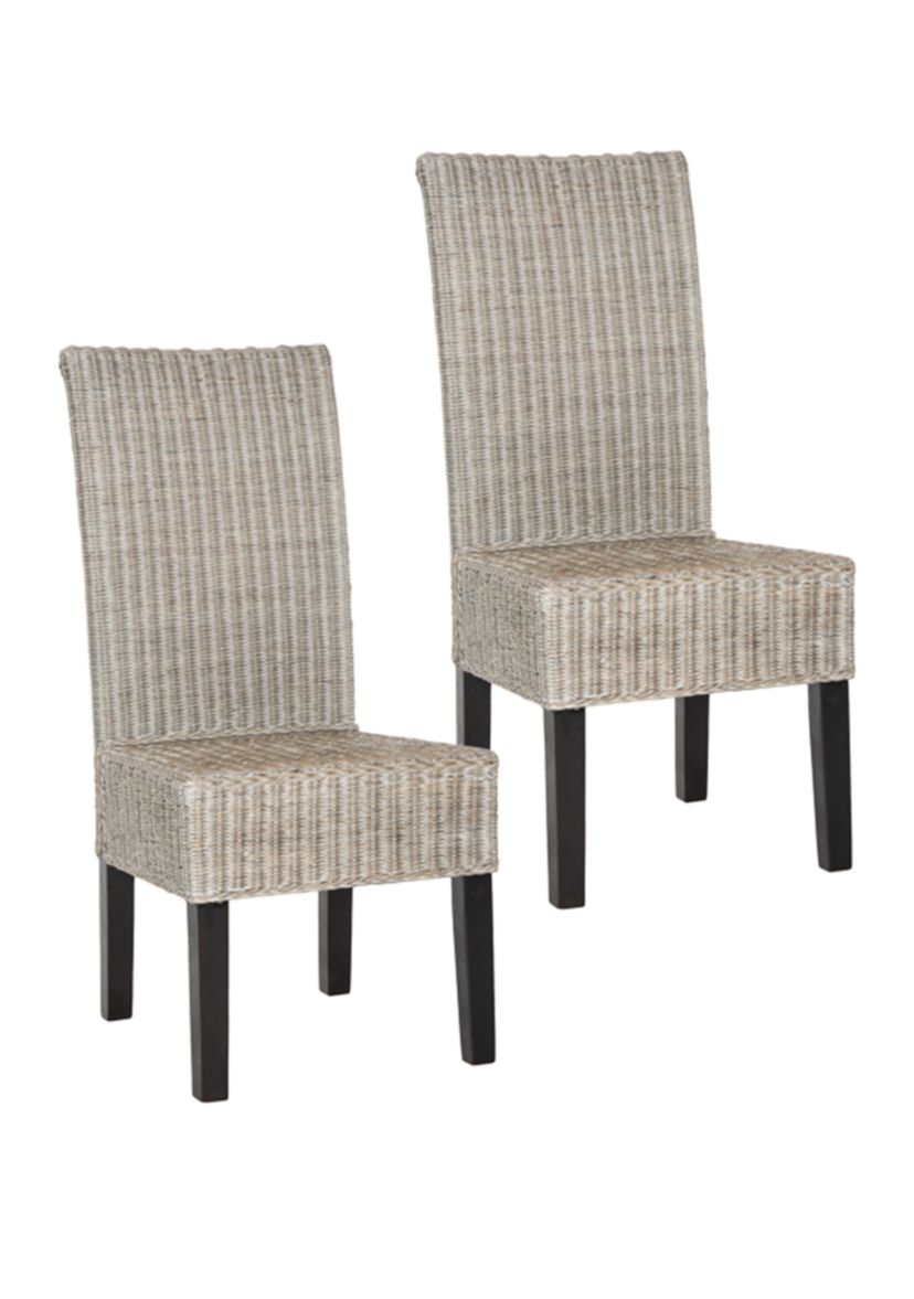 Set of 2 Arjun Wicker Dining Chairs