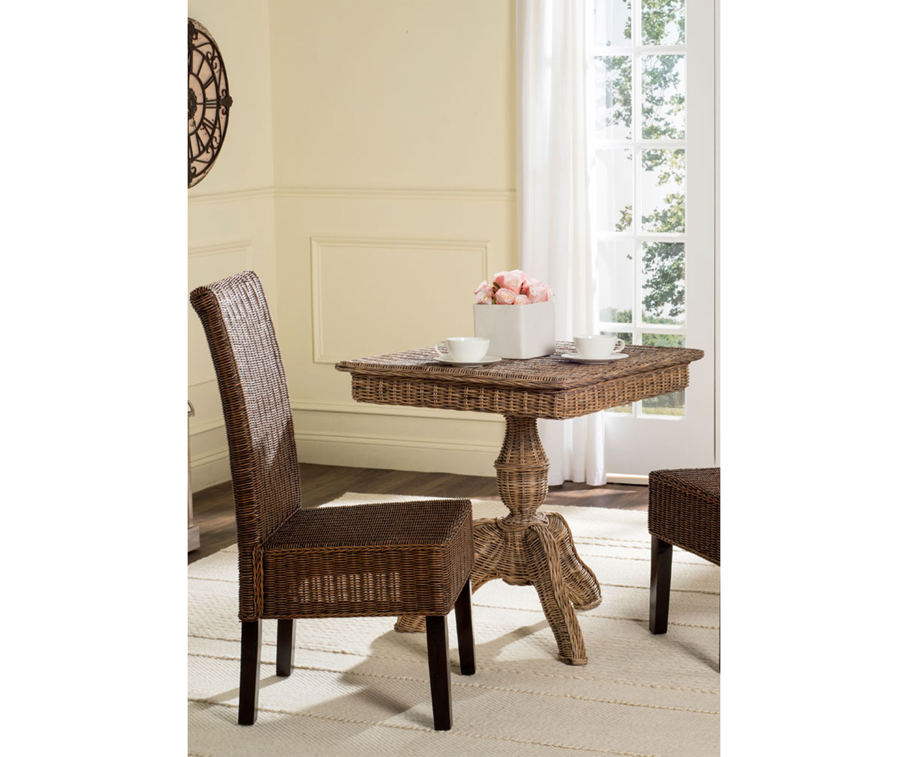 Set of 2 Arjun Wicker Dining Chairs