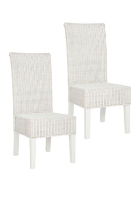 Safavieh Set of 2 Arjun Wicker Dining Chairs