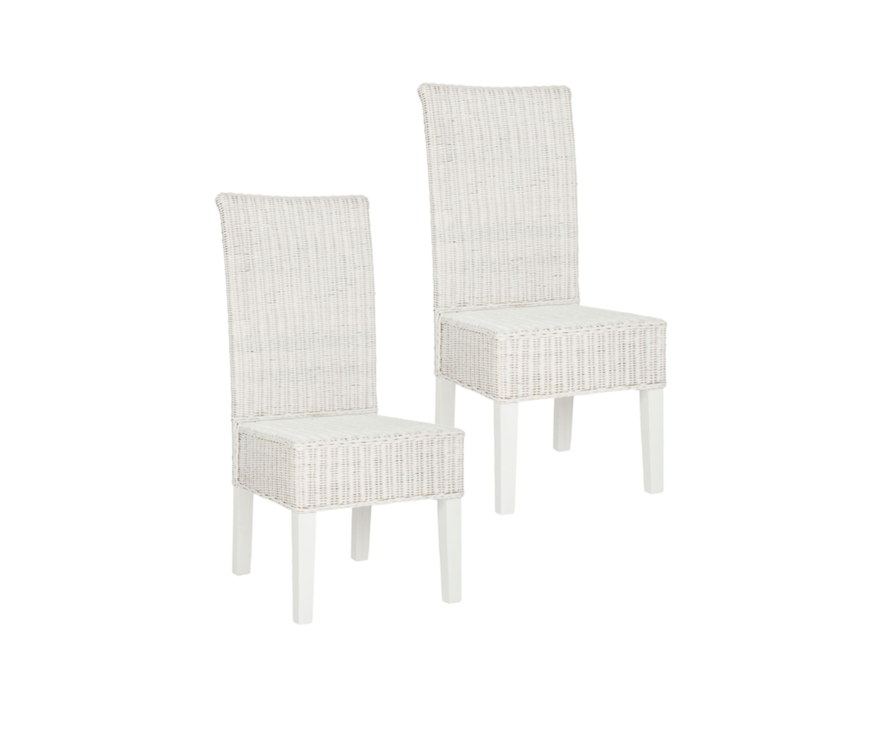 Set of 2 Arjun Wicker Dining Chairs